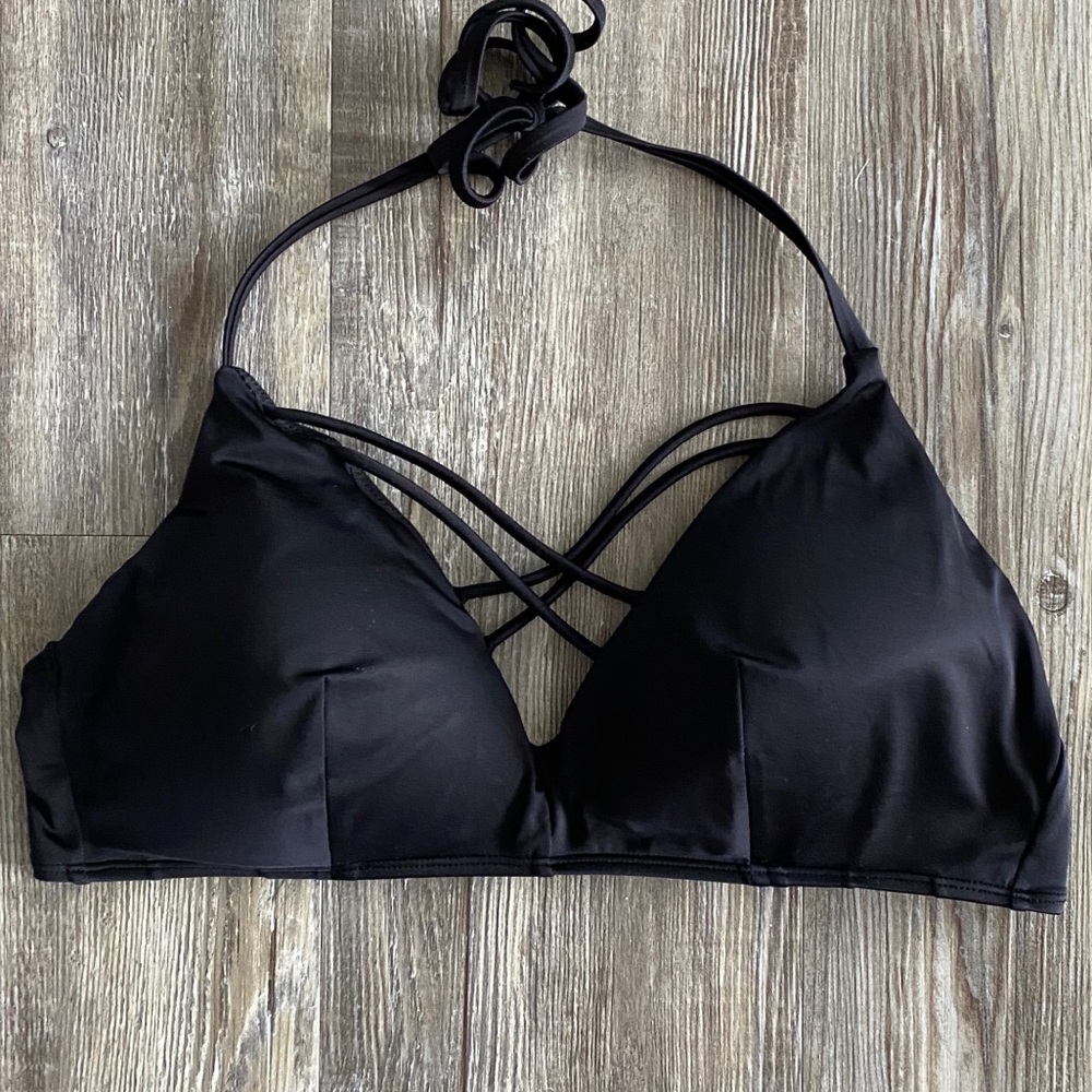 ASOS Black Halter Bikini Top